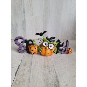 Spooky‎ letter sign owl pumpkin bat Halloween home decor figure unique